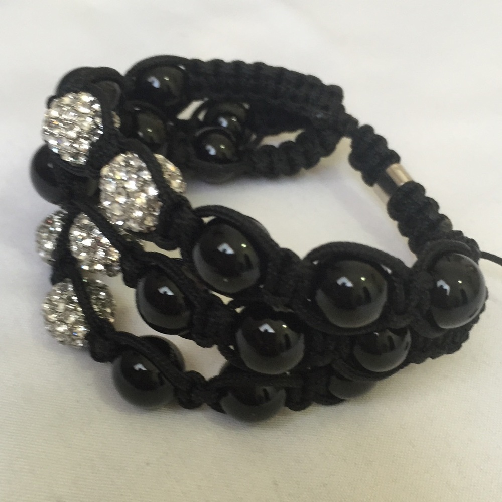 Shamballa Style Triple Row Bracelet